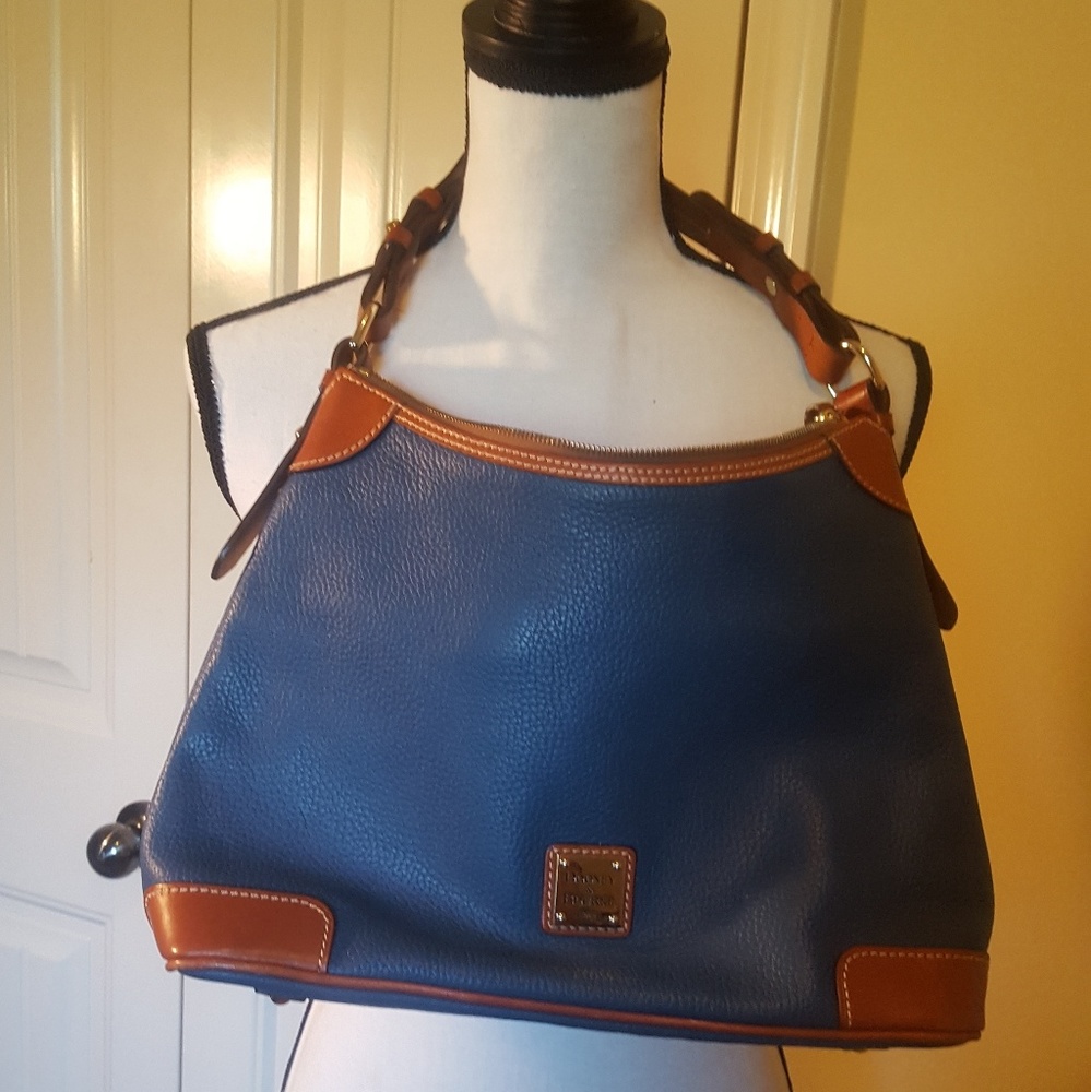 Navy and tan Dooney and Bourke handbag
